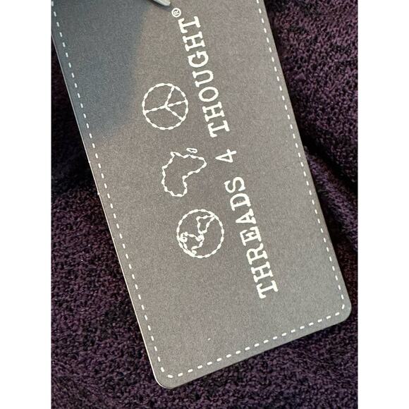 Threads 4 Thought purple short sleeves lightweight sweater size small - Picture 7 of 12